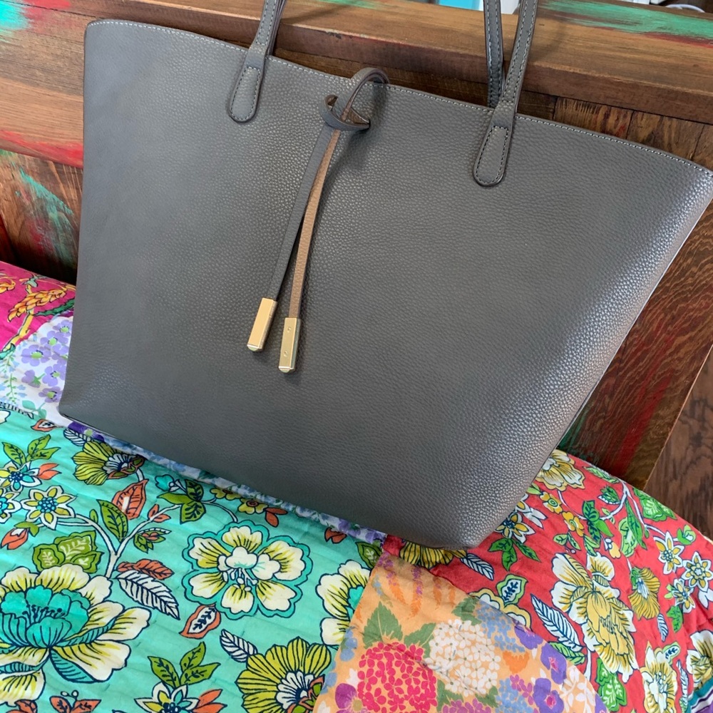 Soft gray tote